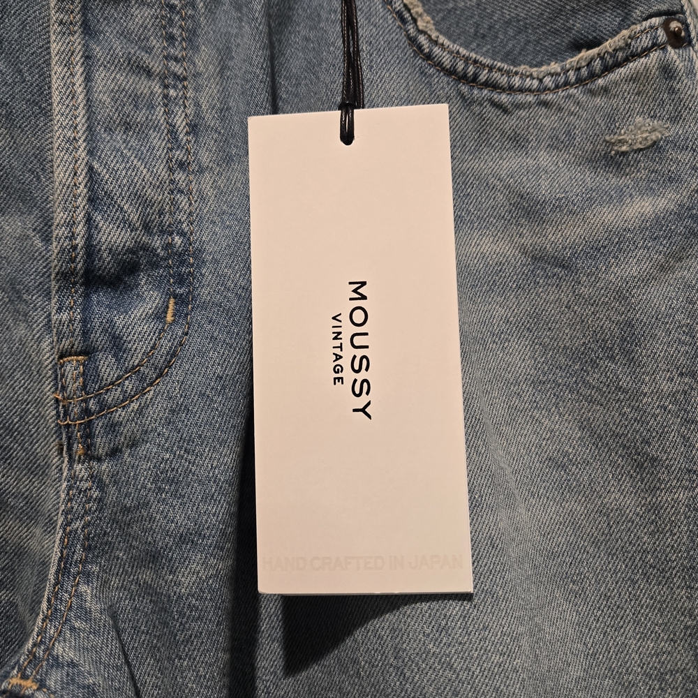 NWT- MOUSSY VINTAGE MV Goulds Straight Leg Light Blue Jean Women's Size 27 - Picture 9 of 14